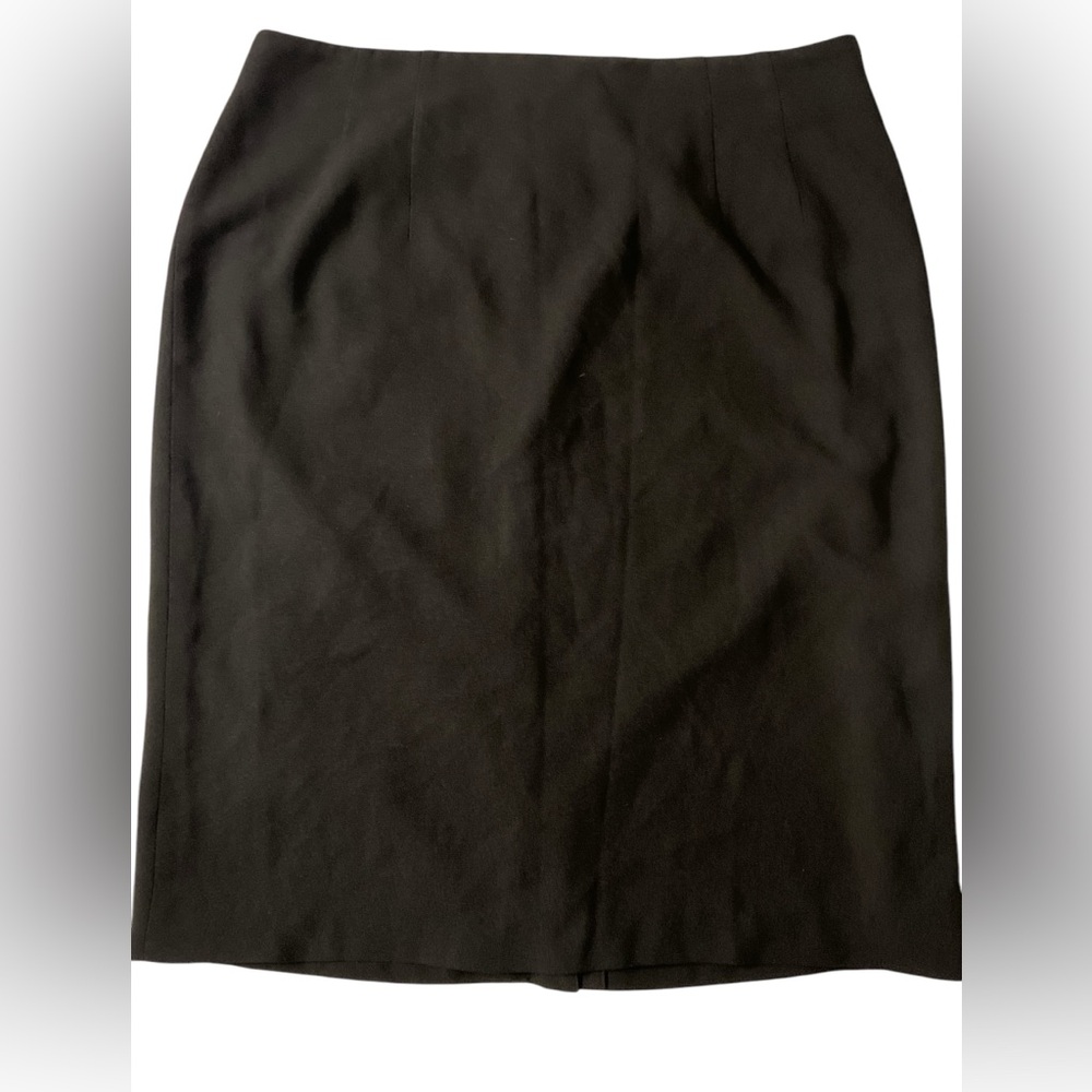Nygard Collection Womens Black Waist Back Zip Casual A Line Skirt Sz 14 Business